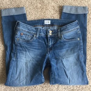 3 for $30 Hudson Ginny Straight Ankle w/Cuff Jeans